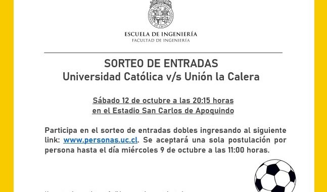 Sorteo Entradas Universidad Católica v/s Unión la Calera